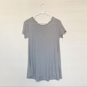 Anthropologie Women’s Open Back Gray Top T…